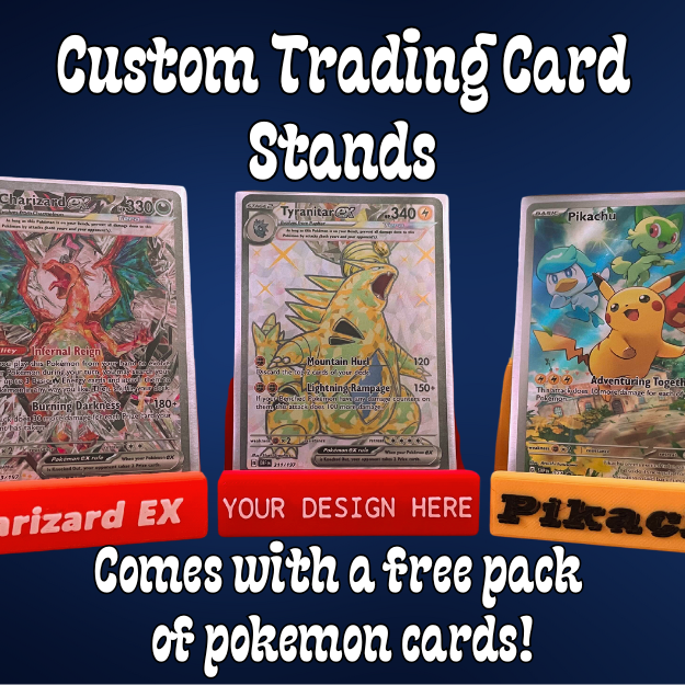 Custom Trading Card Stands